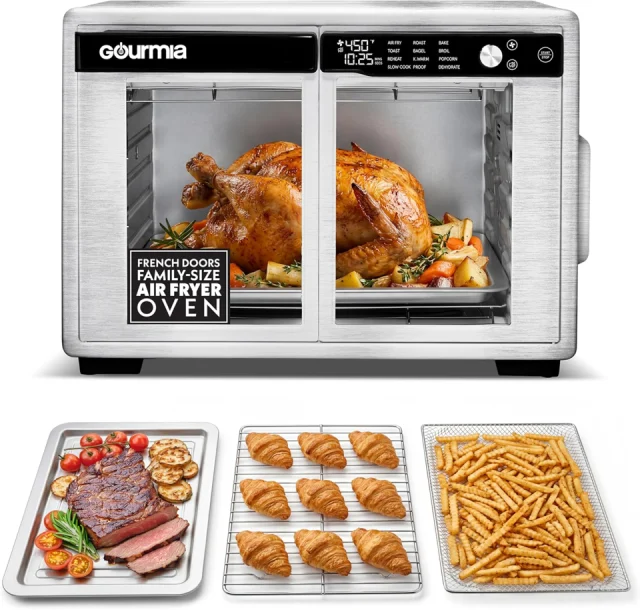 Gourmia French Door Digital Air Fryer Oven 25QT