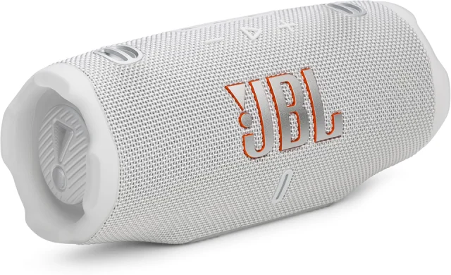 JBL Charge 6 Portable Bluetooth Speaker (White) (Renewed)