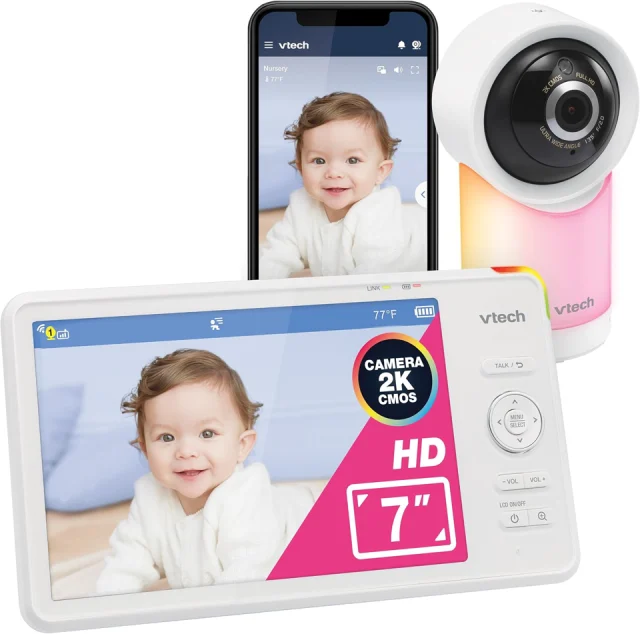 VTech RM7866HD 7" Smart WiFi Video Baby Monitor
