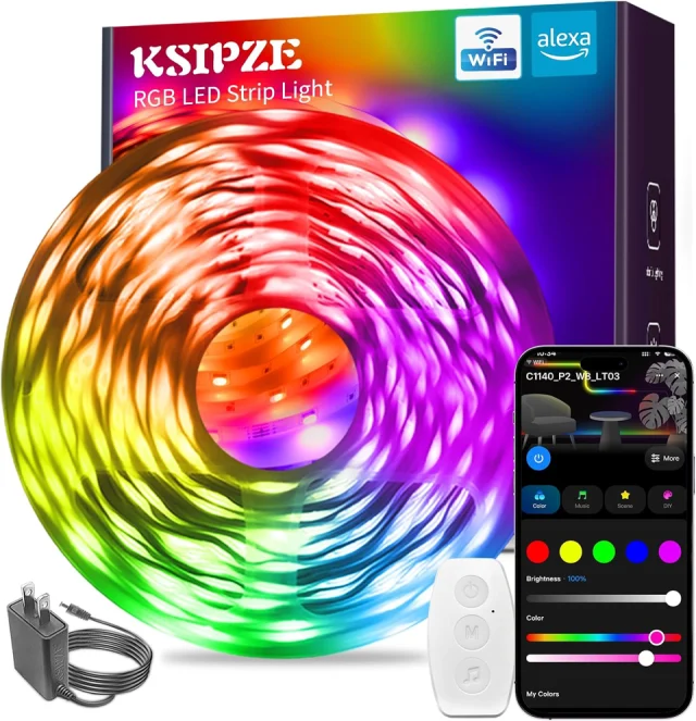 KSIPZE Smart WiFi LED Strip Lights 16.4ft