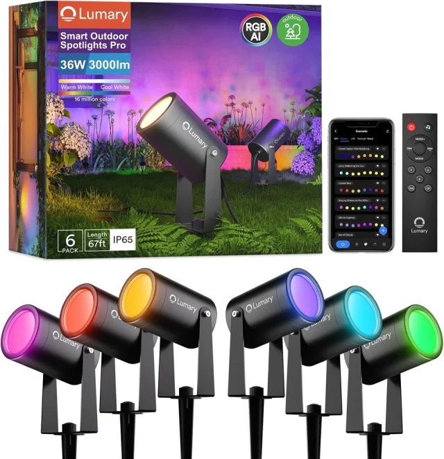 Lumary Smart Landscape Lights Pro 500LM 6-Pack