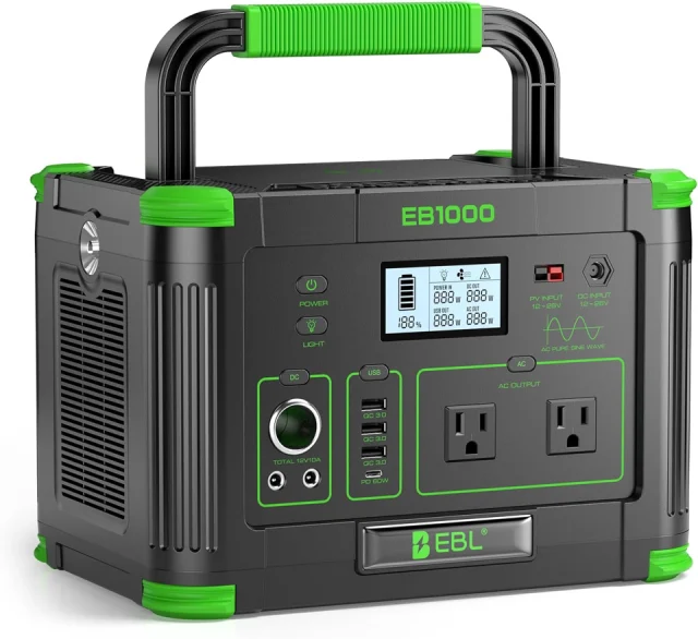 EBL Portable Power Station 1000W 999Wh
