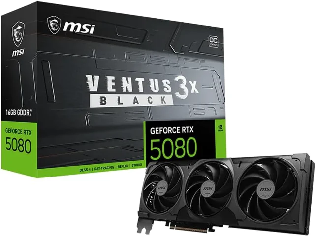 MSI RTX 5080 Ventus 3X OC 16GB Black