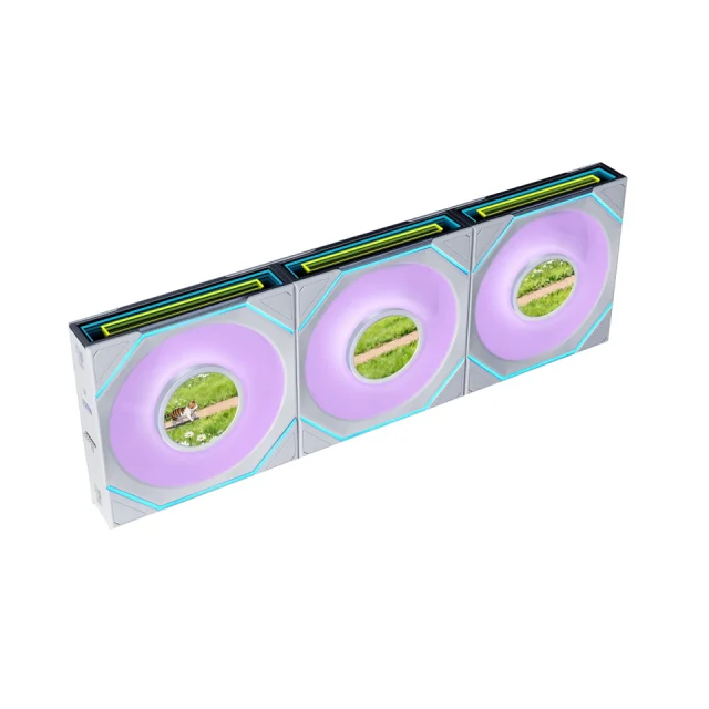 Lian Li UNI Fan SL-INF LCD Flex 120 Reverse White 3-Pack