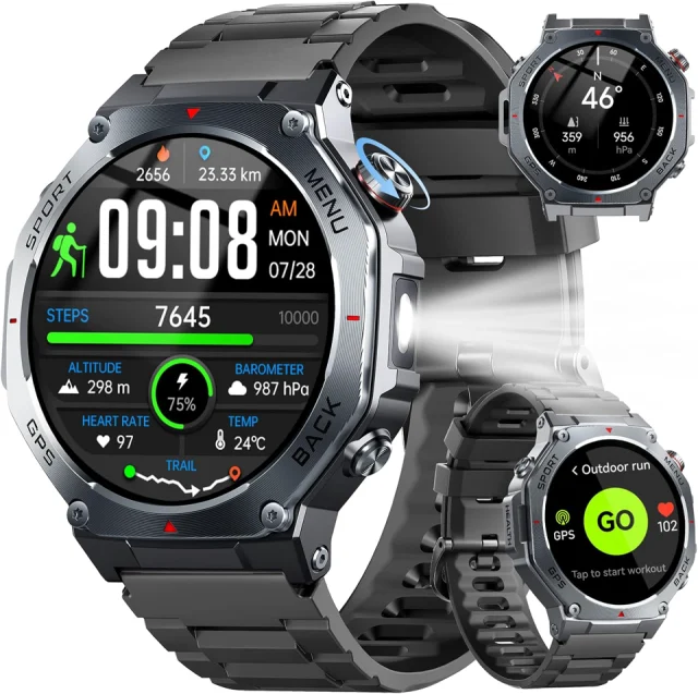 Jugeman Military Smart Watch Black GPS