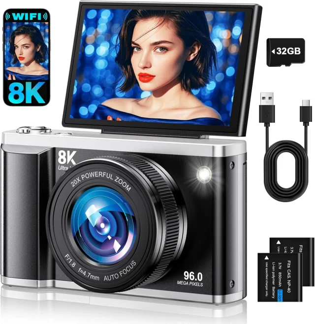 AUREAPIX 8K Digital Camera 96MP WiFi