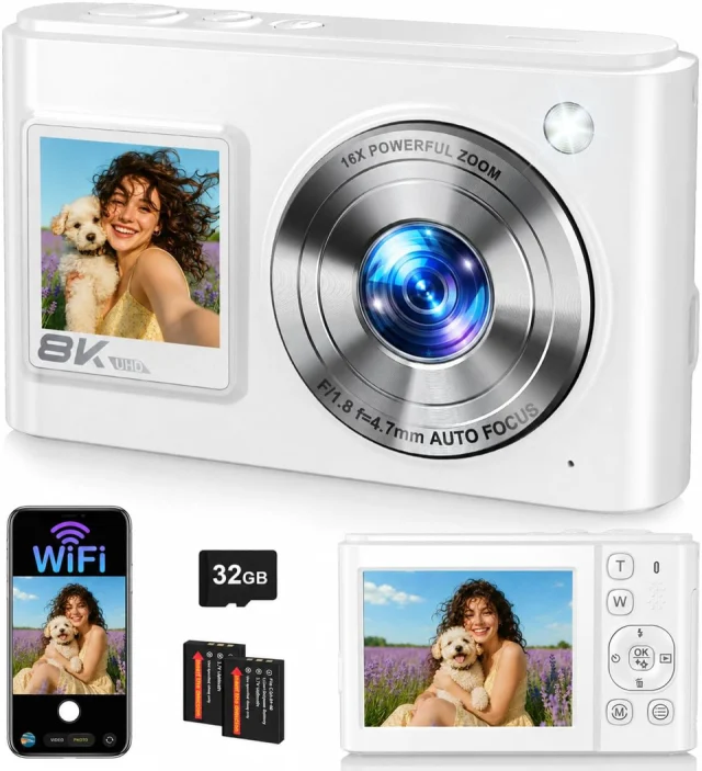 8K 96MP WiFi Digital Camera