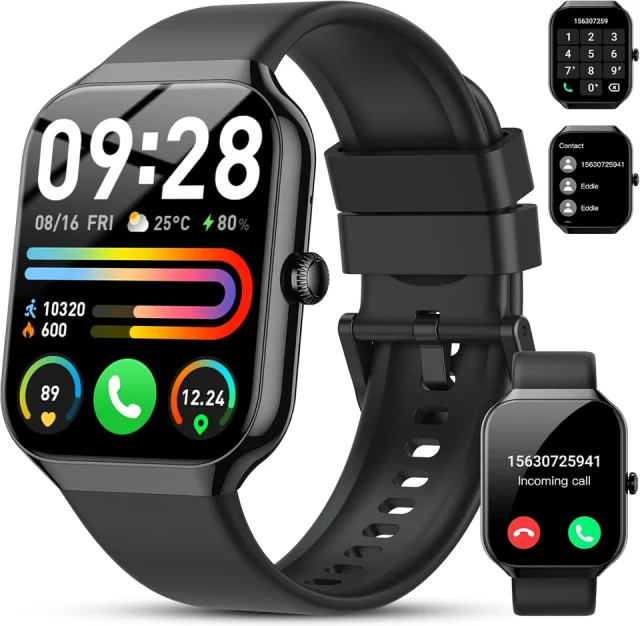 Motast P99 1.96" HD Smartwatch A-Black
