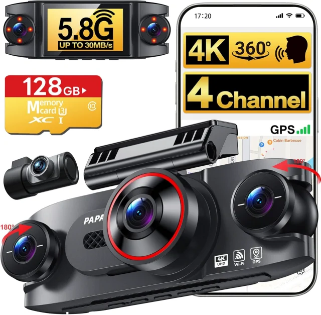 PAPAGO! G680 4-Channel 4K Dash Cam
