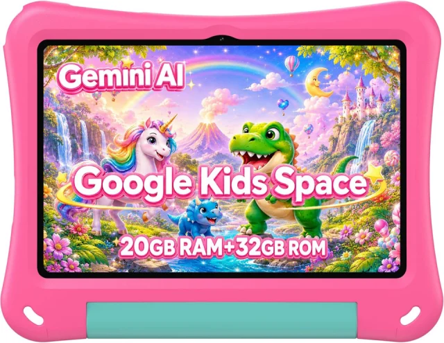 SVITOO Kids Tablet 10 Inch Pink Unicorn Case