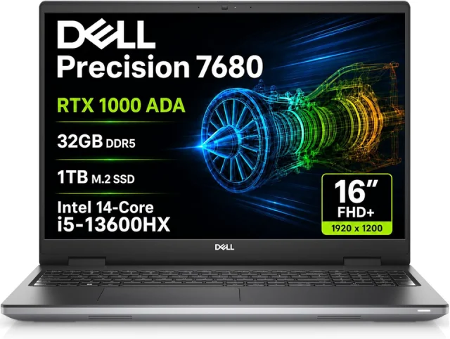 Dell Precision 7680 RTX 1000 Ada i5-13600HX 32GB