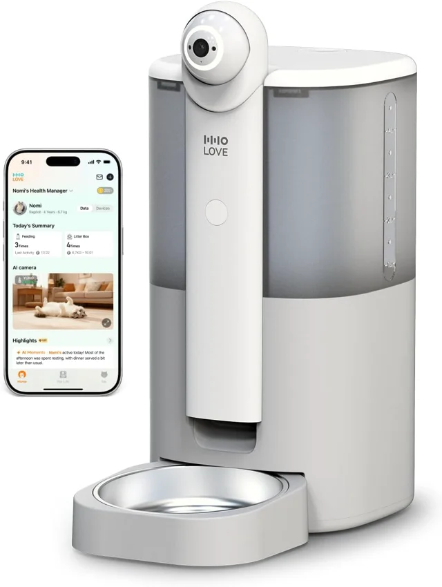 HHOLOVE Yuno Automatic Cat Feeder 5L