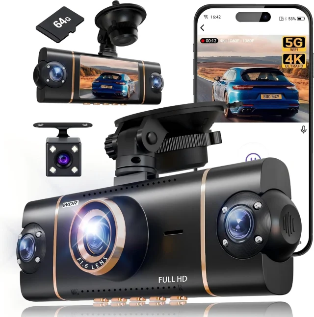 XYGCACO 6665 4 Channel 360° 4K Dash Cam