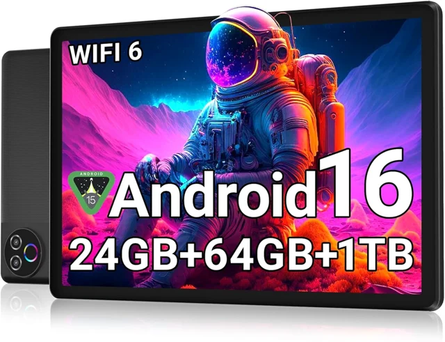 Evermyth Android 16 Tablet 10 Inch 24GB RAM 64GB